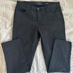 Banana Republic Factory Outlet Mens Travel Jean Black/Gray/Charcoal Slim Fit